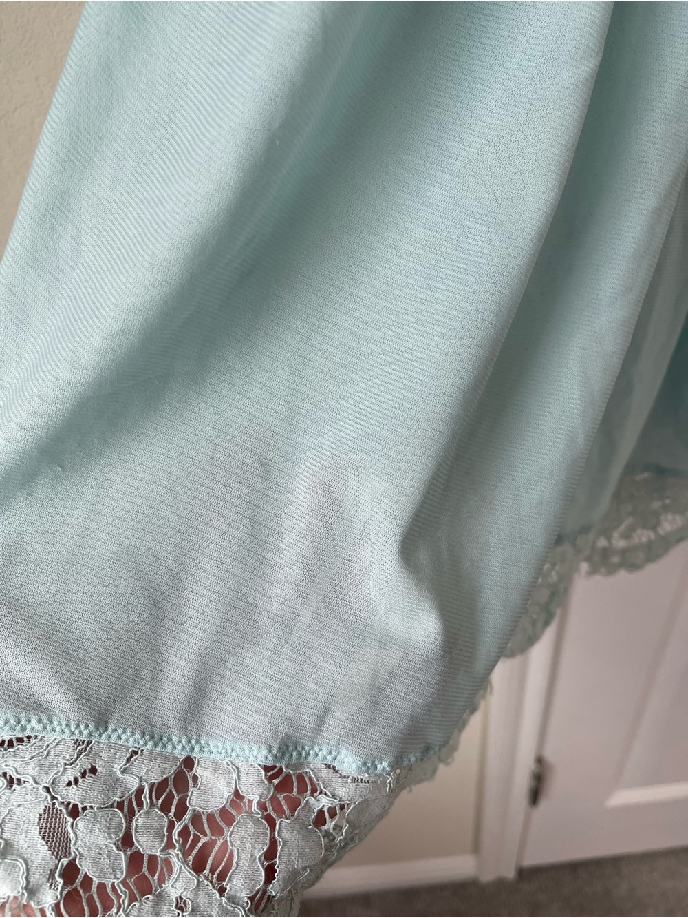 torrid Light Blue Lace Halter Chemise - Picture 3 of 7